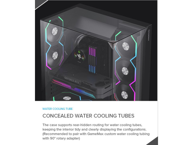 GAMEMAX Infinity Plus PC ATX Mid-Tower Chassis-Black