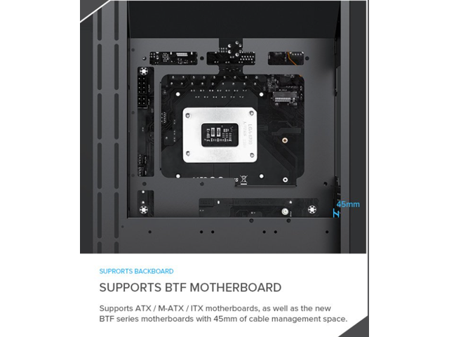 GAMEMAX Infinity Plus PC ATX Mid-Tower Chassis-Black