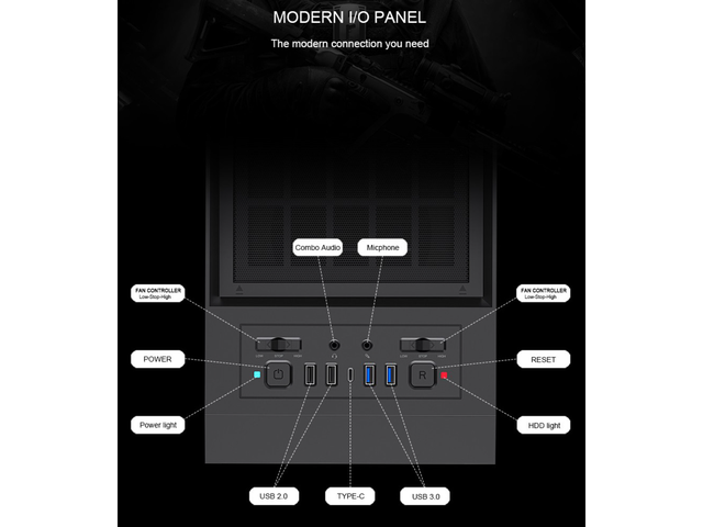 GAMEMAX MASTER 2 Black Tempered Glass USB3.0 and Type C Full Tower ATX Computer Case w/3 x ARGB Fans (Pre-Installed), Support 4090TI GPU and 360mm AIO