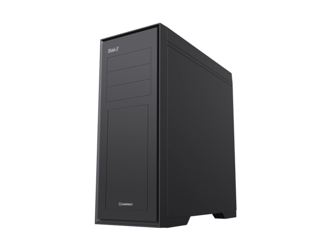 GAMEMAX Titan Silent 2 Black USB3.0/Type C ATX Gaming Full Tower Computer Case w/3 x Silent Fans (Pre-Installed). Support 4090 GPU and 360mm AIO