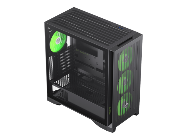 GAMEMAX Mid Tower Gaming Case LEADER 2 BK Leader 2 BK Black case. Comprehensive Compatibility: Supports E-ATX motherboards, 425mm GPUs, 420mm...