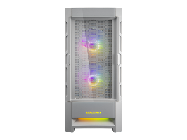 Cougar Duoface RGB White Mid Tower Computer Cases with Glass and Mesh Front Panels included, CGR-5ZD1W-RGB