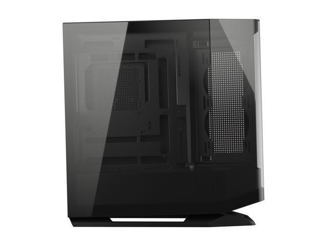 COUGAR FV270 Black Mid Tower Gaming Case with Tempered Curved Glass, 120mm Reversed ARGB PWM Bottom Fan pre-installed, Compatible with reverse...