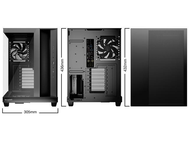 be quiet! BGW83 Light Base 500 Black Light Base 500 Black case stands for a clean design and the core values of gaming: performance, accessibility...