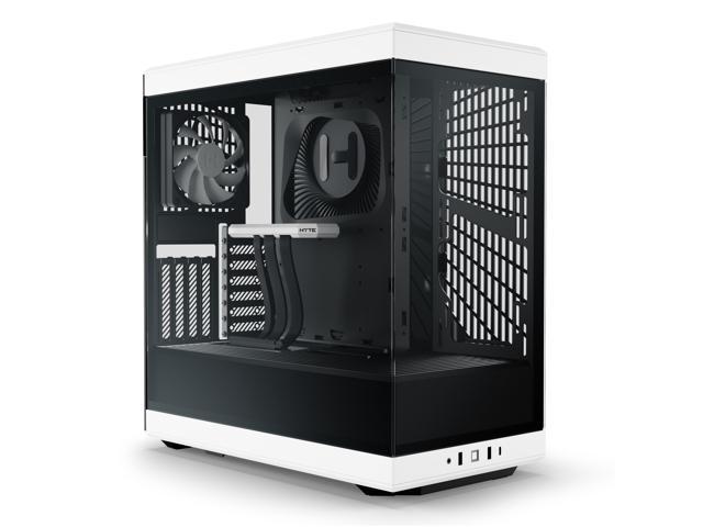 HYTE Y40 Mainstream Vertical GPU Case ATX Mid Tower Gaming Case with PCI Express 4.0 x 16 Riser Cable Included, Black/White