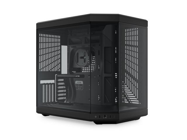 HYTE Y70 CS-HYTE-Y70-B Dual Chamber Mid-Tower ATX Case with PCIe 4.0 Express Riser Cable Included, Black