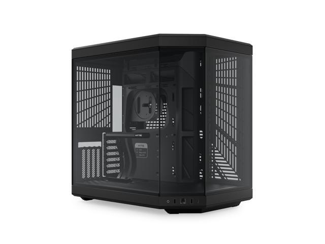 HYTE Y70 CS-HYTE-Y70-B Dual Chamber Mid-Tower ATX Case with PCIe 4.0 Express Riser Cable Included, Black