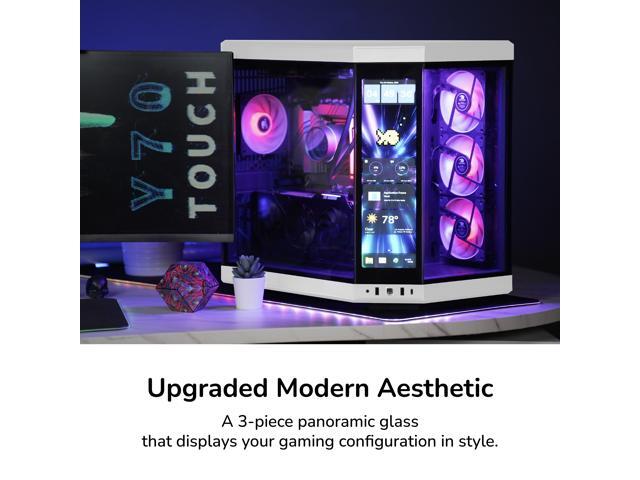 HYTE Y70 touch infinite Dual Chamber ATX Mid Tower Modern Aesthetic Case With Integrated 2.5K LCD Touchscreen - Panda