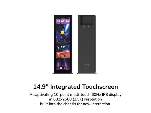 HYTE Y70 Touch Dual Chamber ATX Mid Tower Modern Aesthetic Case With Integrated 2.5K LCD Touchscreen - Black Cherry