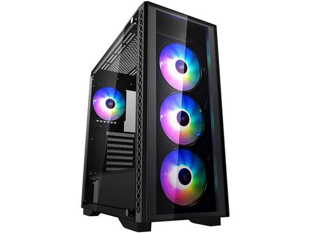 DEEPCOOL MATREXX 50 ADD-RGB 4F Mid-Tower Case 4x120mm ADD-RGB Fans, Full-size Tempered Glass Side And Front Panel, Motherboard SYNC Control