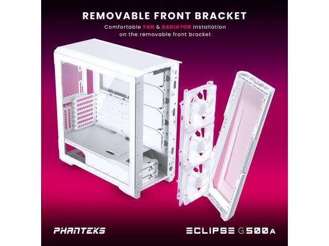 Phanteks Eclipse G500A DRGB, High Performance Mid-Tower Case, Mesh Front Panel, Integrated D/A-RGB Lighting, Tempered Glass Window, 3x M25-140...