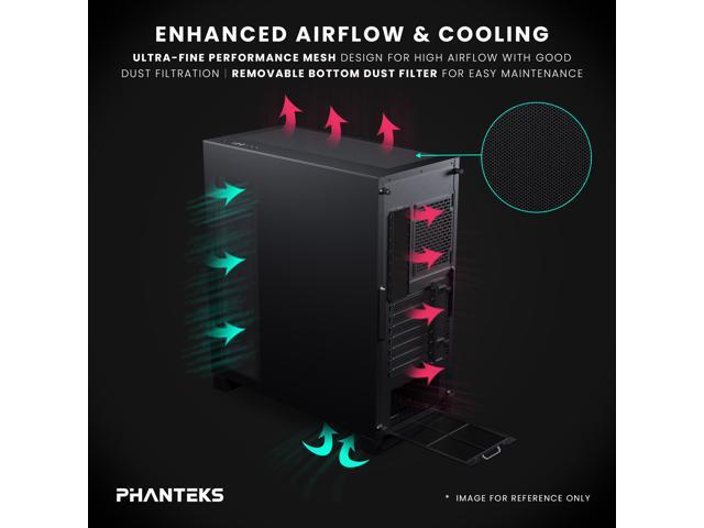 Phanteks NV5S Showcase Mid-Tower ATX PC Case, 4 x M25-120 ARGB Fans, High-Airflow Gaming Chassis with Seamless Tempered Glass, Integrated ARGB...