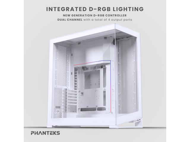 Phanteks NV9 MKII, Showcase Full-Tower Chassis, Rear-Connect MB Support, Integrated D/A-RGB Lighting, Seamless Tempered Glass Design, 11x 140mm Fan...