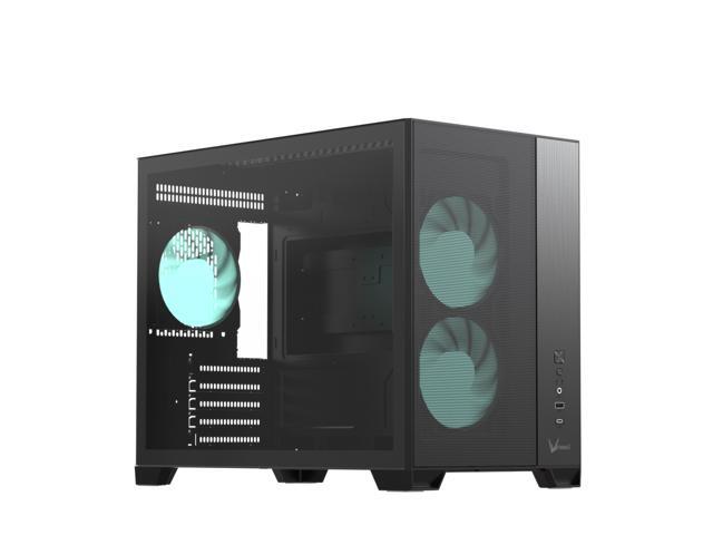 Formula V Line Air Mesh G6 Plus Mid-Tower PC Case, Front-Mounted PSU Compact Design, Pre-Installed Triple ARGB Fans, Top 360mm Radiator Support,.