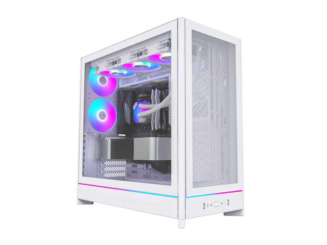 Open Box - MONTECH HS01 PRO, ATX Mid-Tower PC Case, Gaming PC, High-Airflow, Reversible Layout, Mesh Front Panel, 5x ARGB PWM Fan Pre-Installed,...