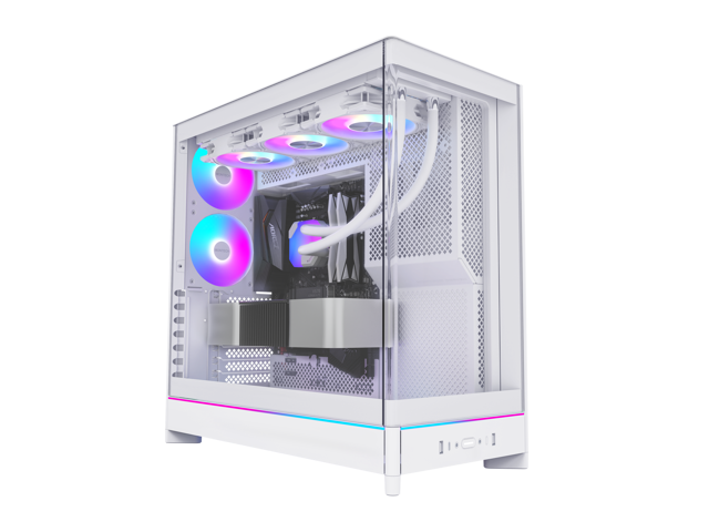 MONTECH HS02 PRO, ATX Mid-Tower PC Case, Gaming PC, High-Airflow, Reversible Layout, Sturdy Curved Tempered Glass Front Panel, 5x ARGB PWM Fan...