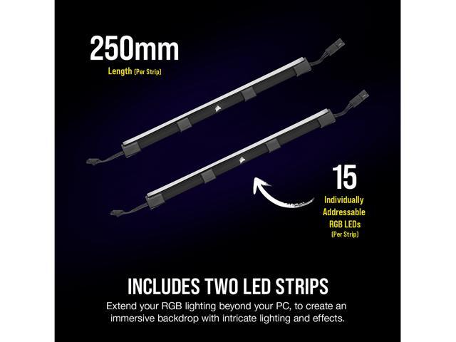 CORSAIR iCUE LS100 Smart Lighting Strip Expansion Kit 250mm, CD-9010001-WW/SS