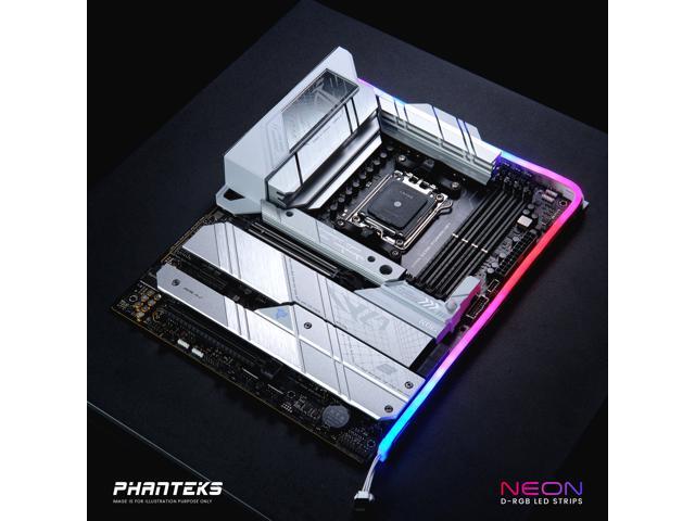 Phanteks NEON Digital-RGB LED Strip M5, white - 1x 550mm Smooth lighting strip, full-color range, flexible mounting
