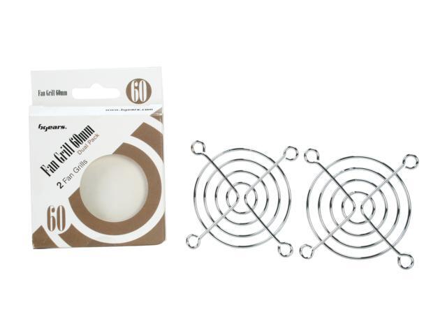Bgears Fan Grill 60mm steel chrome finished fan grill (2 pieces Pack)