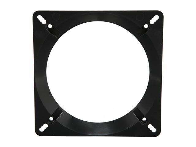 Fan Adapter 140mm-Black, 140 to 120mm fan adapter Black color
