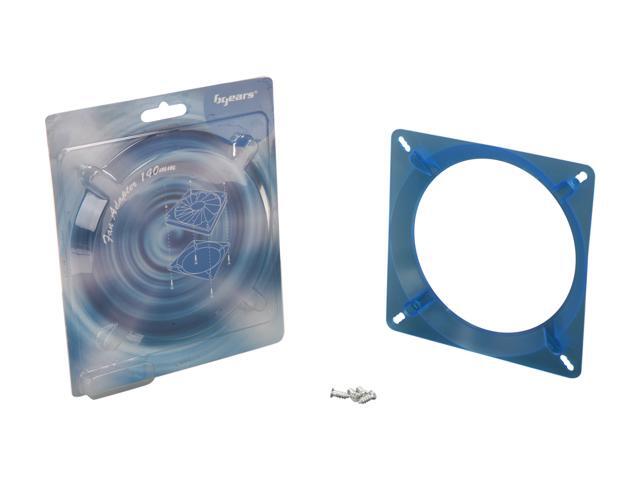 Fan Adapter 140mm-Blue, 140 to 120mm fan adapter UV Blue