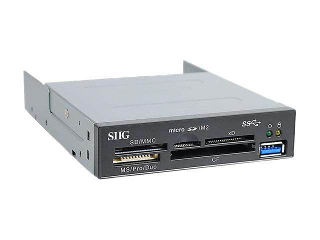 SIIG JU-MR0A11-S1 USB 3.0 Internal Bay Multi Card Reader Panel