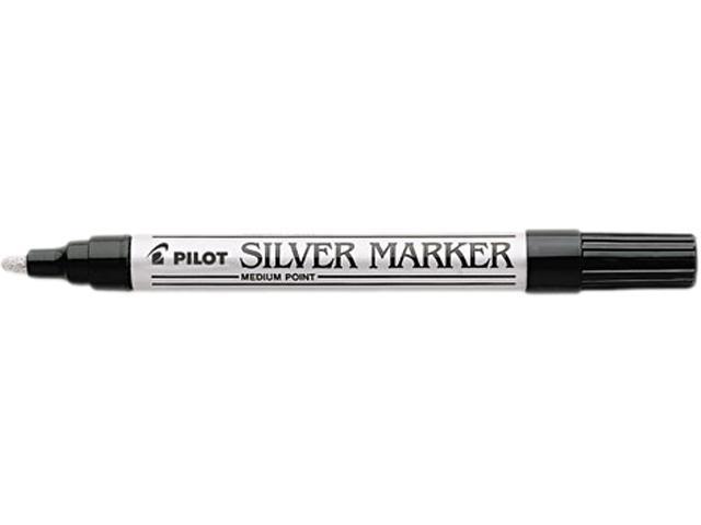 Pilot Creative Art & Crafts Marker 4.5mm Brush Tip Permanent Silver 41800 photo
