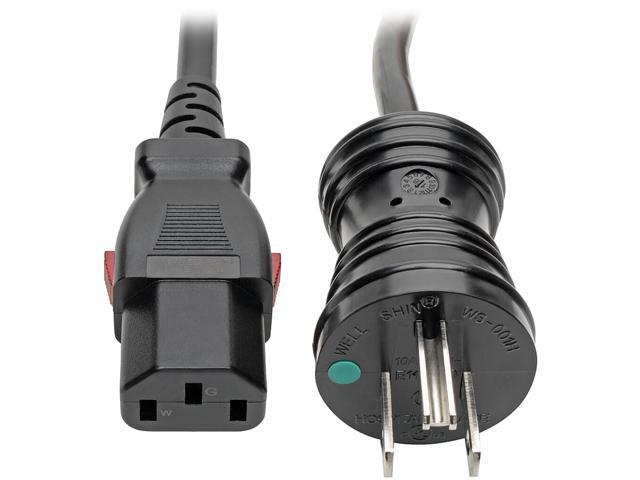 Tripp Lite Power Cord Hospital Medical 5-15P to Locking C13 M/F 10A 15ft (P006-L15-HG10)
