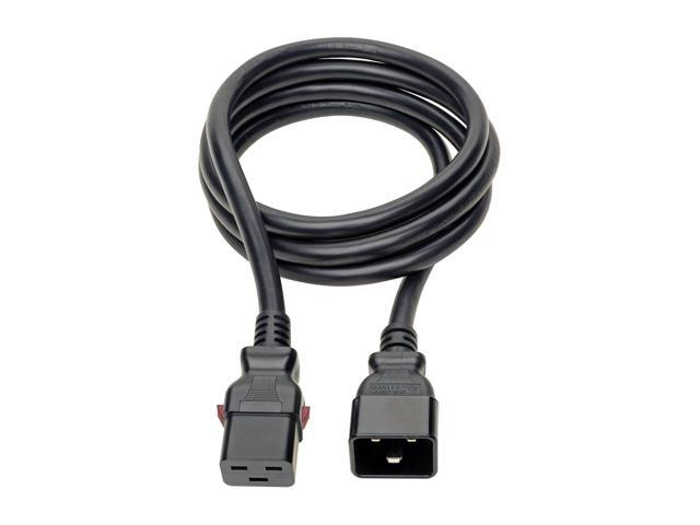 Tripp Lite Power Extension Cord C20 to Locking C19 M/F 12 AWG 20A Black 6ft (P036-L06)