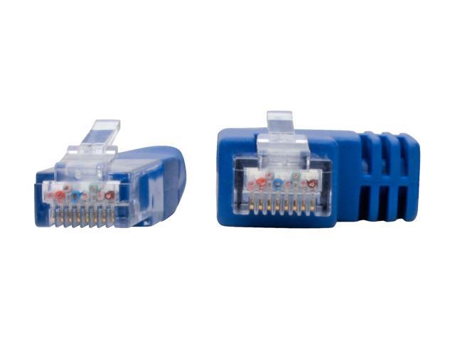 Tripp Lite Right-Angle Cat6 UTP Patch Cable (RJ45), 1-ft. (N204-001-BL-RA)