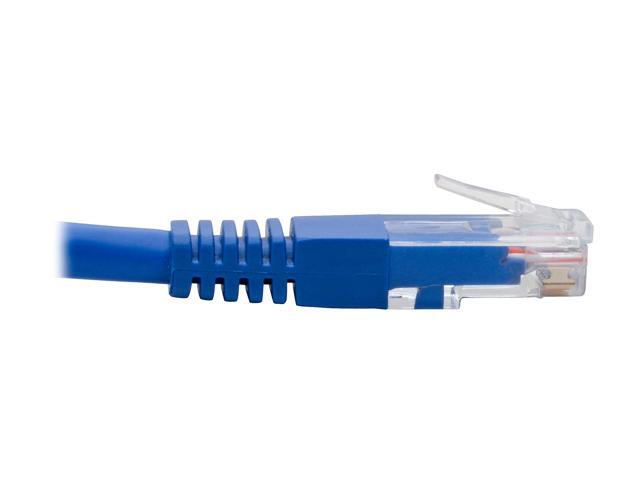 Tripp Lite Right-Angle Cat6 UTP Patch Cable (RJ45), 1-ft. (N204-001-BL-RA)