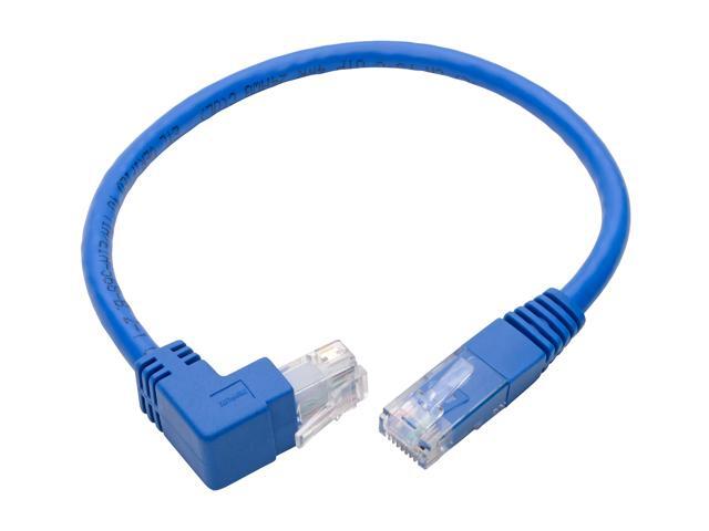 Tripp Lite Up-Angle Cat6 UTP Patch Cable (RJ45), 1-ft. (N204-001-BL-UP)