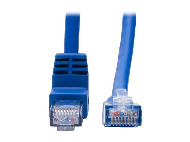 Tripp Lite Up-Angle Cat6 UTP Patch Cable (RJ45), 1-ft. (N204-001-BL-UP)