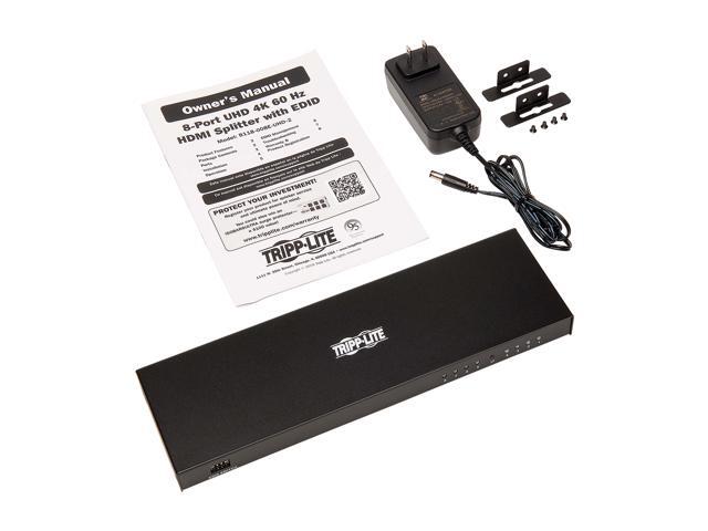 Tripp Lite B118-008E-UHD-2 8-Port HDMI Splitter - HDMI 2.0, 4K x 2K @ 60 Hz, HDCP 2.2, EDID Management
