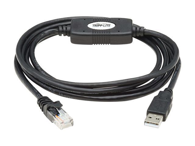 Tripp Lite USB-A to RJ45 Rollover Console Cable (M/M) - Cisco Compatible, 250 Kbps, 6 ft., Black (U009-006-RJ45-X)