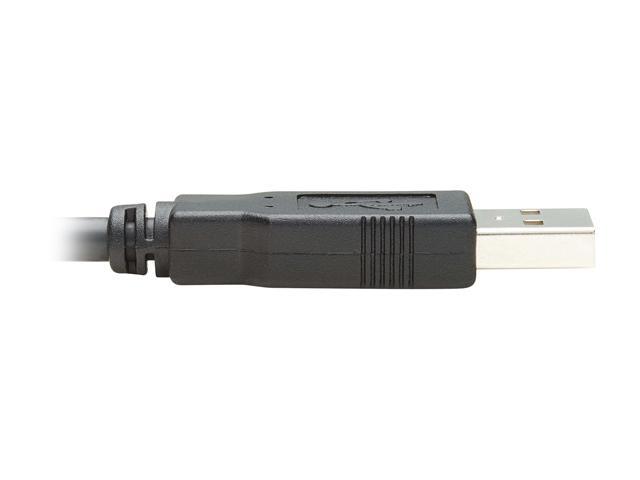 Tripp Lite USB-A to RJ45 Rollover Console Cable (M/M) - Cisco Compatible, 250 Kbps, 6 ft., Black (U009-006-RJ45-X)