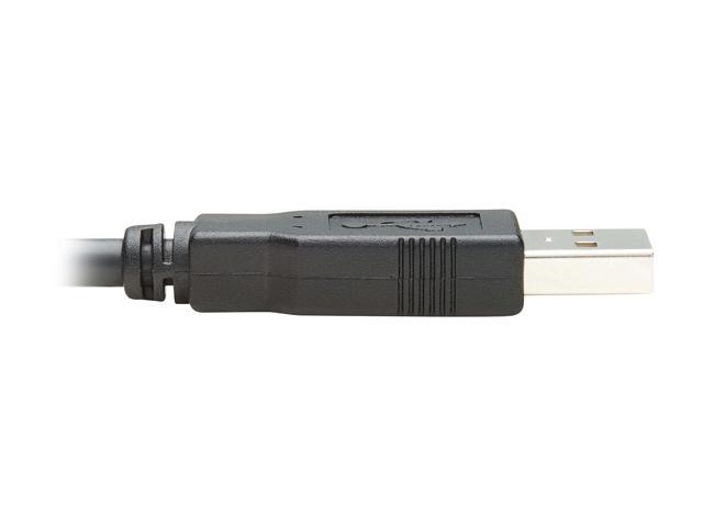 Tripp Lite USB-A to RJ45 Rollover Console Cable (M/M) - Cisco Compatible, 250 Kbps, 10 ft., Black (U009-010-RJ45-X)