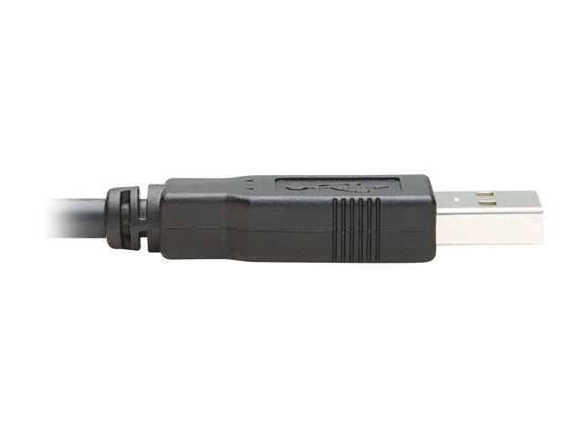 Tripp Lite USB-A to RJ45 Rollover Console Cable (M/M) - Cisco Compatible, 250 Kbps, 15 ft., Black (U009-015-RJ45-X)