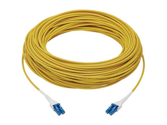Fiber Cable 100G SMF Duplex 9/125 OS2 LC/LC Armored Yellow 50M