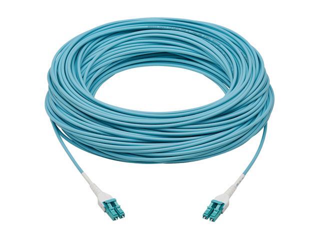 Fiber Cable 100G MMF Duplex 50/125 OM4 LC/LC Armored Aqua 30M