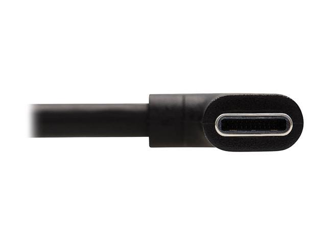 Tripp Lite USB C Cable USB 2.0 Right-Angle Plug 100W PD Charging M/M 2M