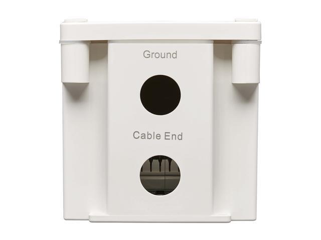 TRIPP LITE B110-SP-CAT-OD2 Outdoor In-Line PoE Surge Protector Cat5e/6 110 Punch Down IP68