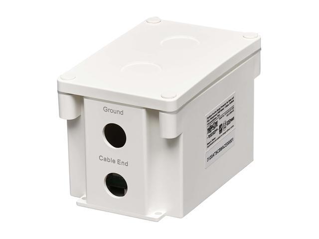 TRIPP LITE B110-SP-CAT-OD2 Outdoor In-Line PoE Surge Protector Cat5e/6 110 Punch Down IP68