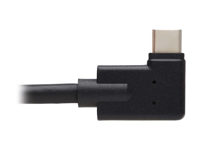 Tripp Lite USB C Extension Cable 3.2 Gen 2 60W Charging Right-Angle MF 20in
