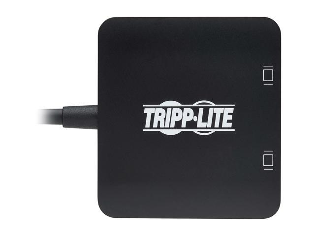 Tripp Lite USB C Adapter Dual-Display 4K60Hz DisplayPort 8K HDR 4:4:4 Black