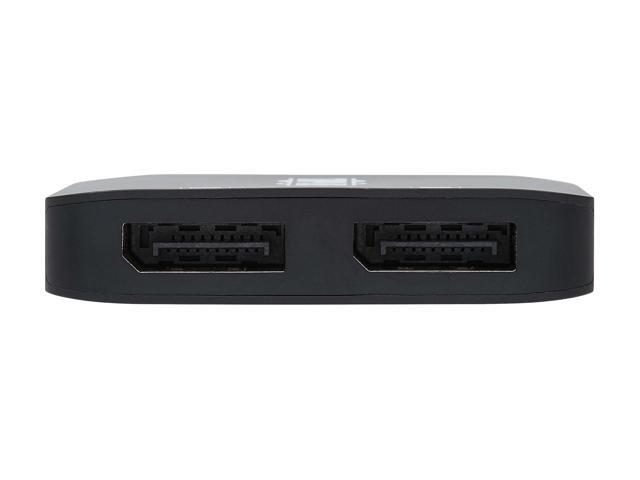 Tripp Lite USB C Adapter Dual-Display 4K60Hz DisplayPort 8K HDR 4:4:4 Black