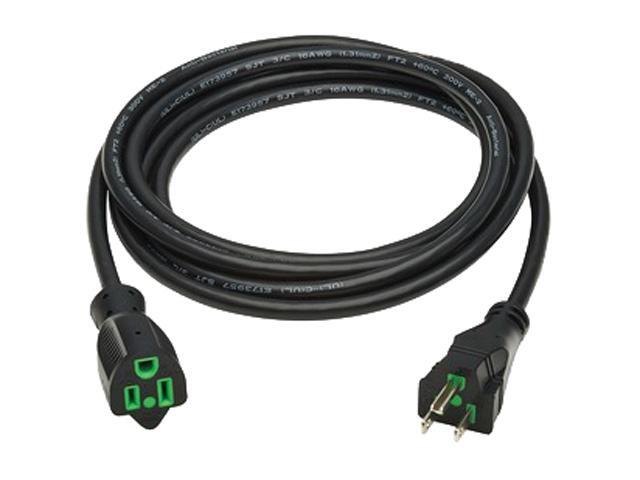 Tripp Lite Safe-IT Antibacterial Hospital-Grade Power Cord Medical Grade, 5-15P to 5-15R, Green Dot, 13A, 125V, 16 AWG, 10ft / 3.3M Cord...