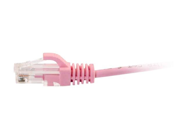 C2G 01193 Cat6 Slim Cable - Snagless Unshielded Slim Ethernet Network Patch Cable, Pink (7 Feet, 2.13 Meters)