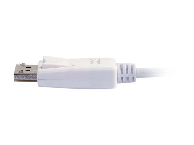 C2G 26882 USB-C to DisplayPort Adapter Cable 4K 30Hz, White (12 Feet, 3.65 Meters)