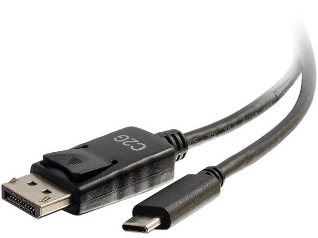 C2G 26901 USB-C to DisplayPort Adapter Cable 4K 30Hz, Black (3 Feet, 0.91 Meters)